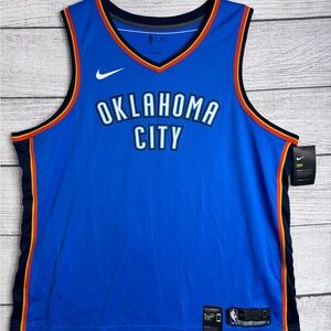 New Nike Oklahoma City Thunder NBA Blue Swingman Jersey 3XL Basketball Blank